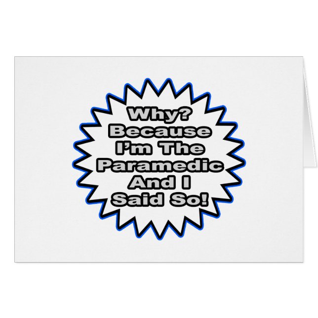 Paramédico... Porque Lo Dije. (Anverso (Horizontal))