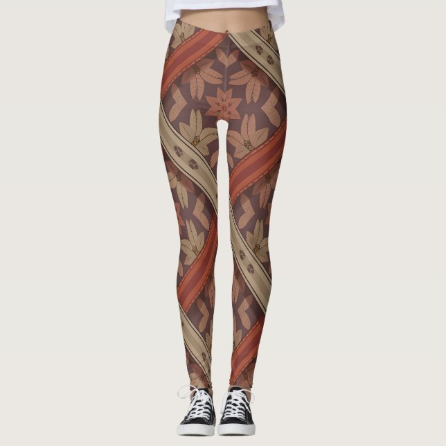 Parang Floral Weave | Batik Motif Leggings (Anverso)