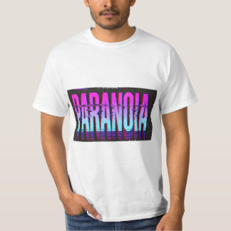 "Paranoia" de camiseta - Diseño Glitch Psichedelic