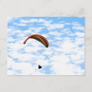 Parapente en las nubes - postal Personalizable