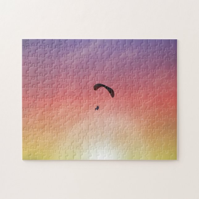 Parapente Parasailing Sunset Puzzle (Horizontal)