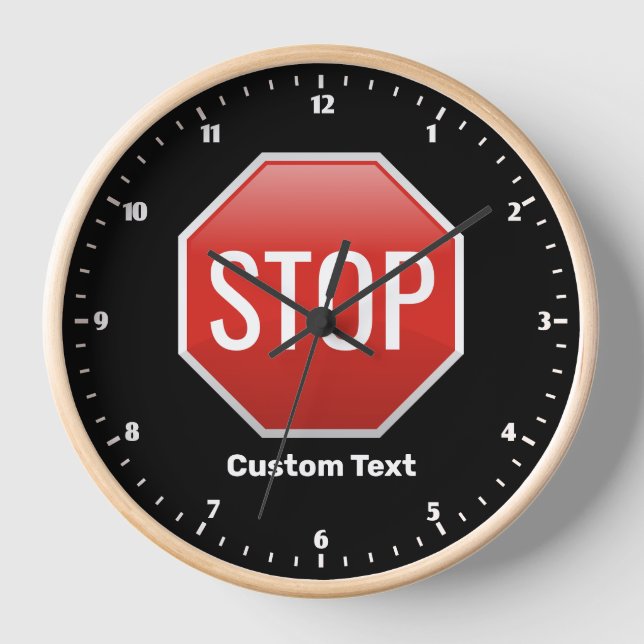 PARAR el reloj de Rótulo (Anverso)