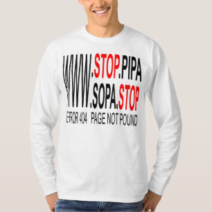 Parar la camiseta de SOPA y PIPA