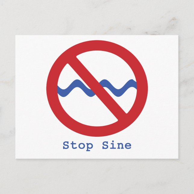 Parar la postal de Sine (Anverso)