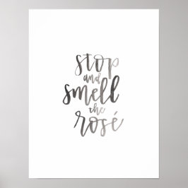 Parar y oler al Rosa' - Arte de carrito de bar