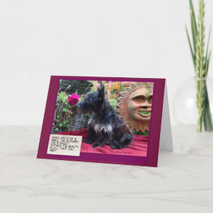 Parar y oler la tarjeta de flores