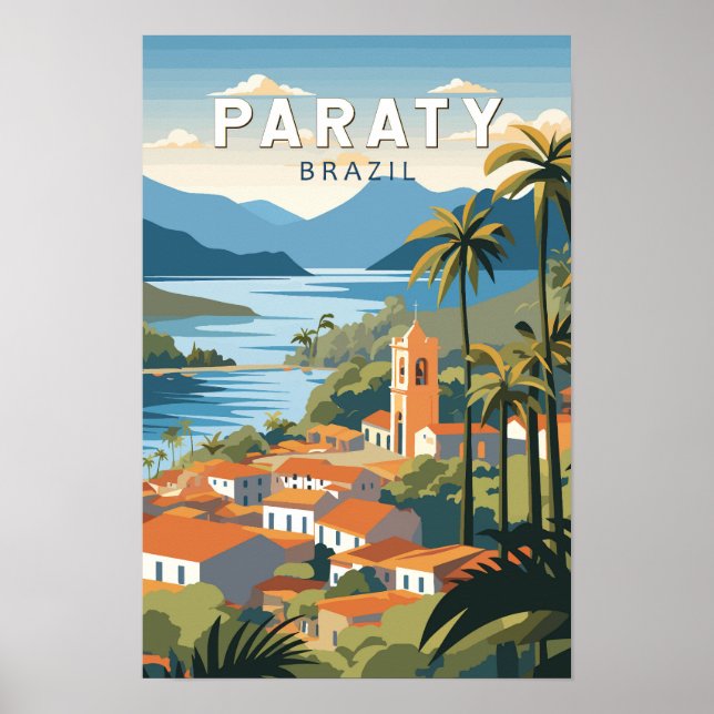 Paraty Brasil Viaje Arte Vintage (Frente)