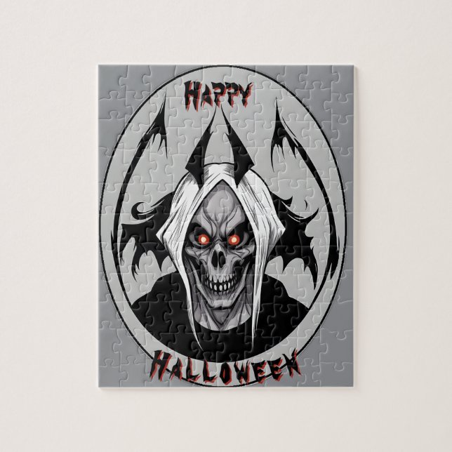 Parca Grim De Los Ojos Deslumbrantes Rompecabezas (Vertical)