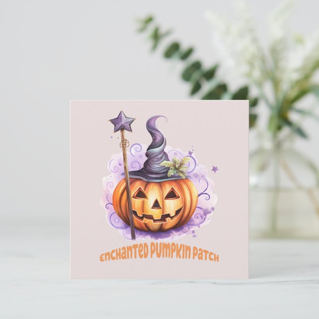 Parche de calabaza encantada - Cute Jack-o’-Lanter (Anverso de pie)