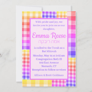 Parche de invitaciones picnic arcoiris