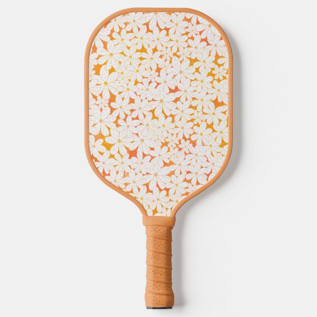 Parche de margaritas con raqueta de pickleball nar (Anverso)