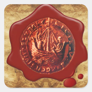 PARCHE DE SELLO DE LA CERRADURA ROJA DE BARCO ANTI