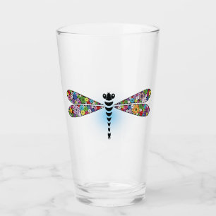 Parche floral Dragonfly Damselfly Glass
