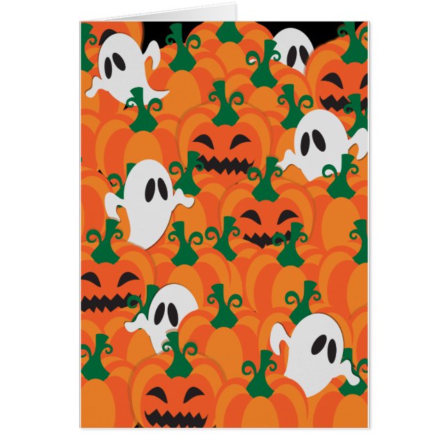 Parche Halloween Ghosts Haunted Pumpkin (Frente)