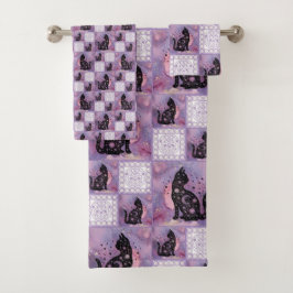 Parche Purple Cosmic Cats