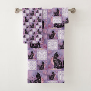 Parche Purple Cosmic Cats