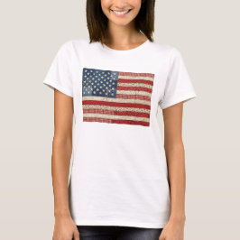 Parche Vintage Americano Patriótico Camiseta C-