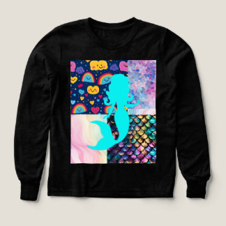 Parchwork de sirenas negro