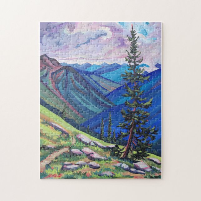 Parcialmente nublado - Rompecabezas de montaña (Vertical)