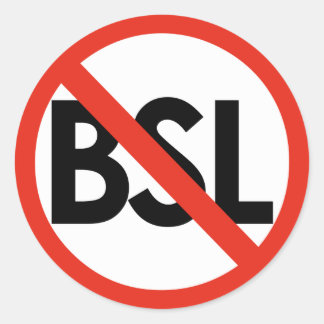 ¡Pare BSL! Pequeños pegatinas Antis-BSL