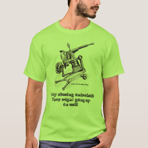¡Pare el abusar de animales!!! camiseta divertida