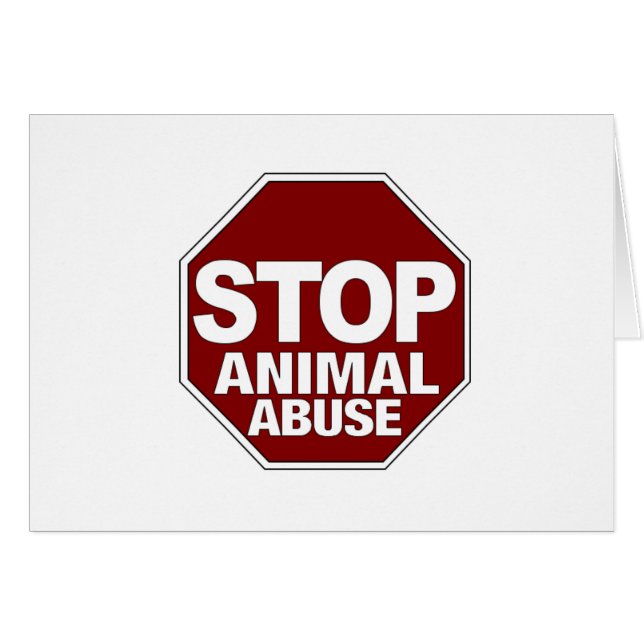 Pare el abuso animal (Anverso (Horizontal))