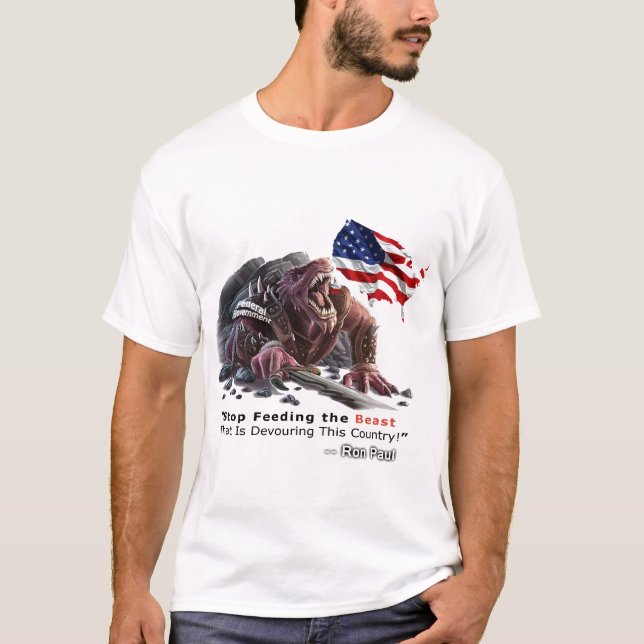Pare el alimentar de la camiseta de la bestia (Anverso)