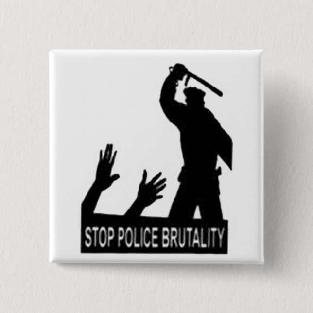 pare el botón de la brutalidad policial (Anverso)