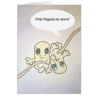 "Pare el Hogging" de la tarjeta del humor del feto