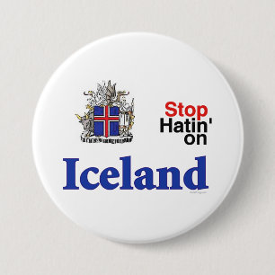 Pare el odiar en el botón de Islandia