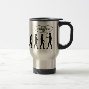 Pare el seguir de mí taza del viaje
