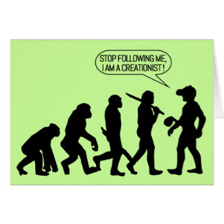 ¡Pare el seguir de mí, yo son un Creationist!