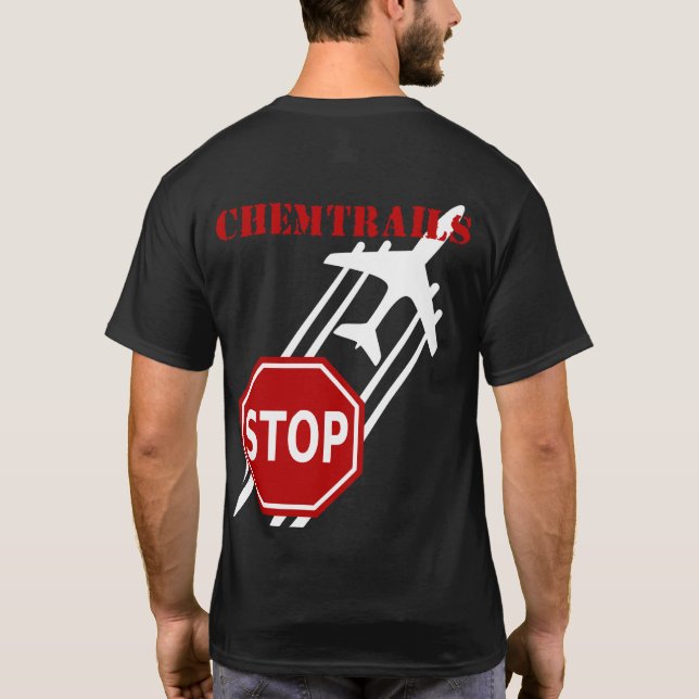 Pare la camiseta de la oscuridad de Chemtrails (Reverso)