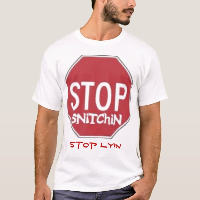 Pare la camiseta del lyin de la parada del (Anverso)