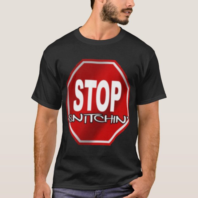 Pare la camiseta negra de Snitchin (Anverso)