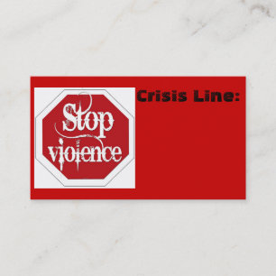 Pare la tarjeta de visita de la violencia