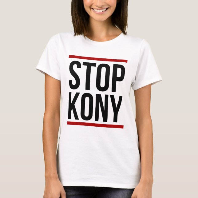 "Pare las camisetas de Kony" (camisetas) y los (Anverso)