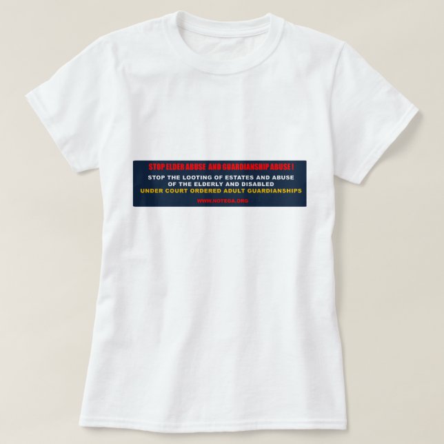 Pare una camiseta más vieja del abuso y del abuso (Diseño del anverso)