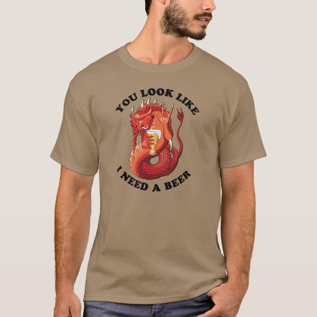 Parece Que Necesito Una Camiseta De Cerveza (Anverso)