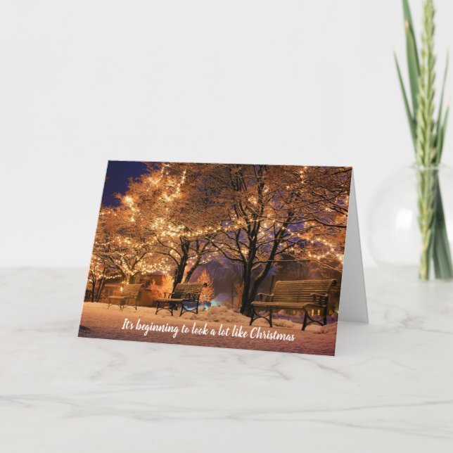 Parece una tarjeta divertida para Navidades vacíos (Anverso)