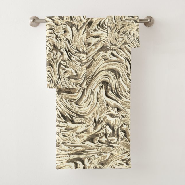 Parece una textura de pared en tonos beige (In situ)