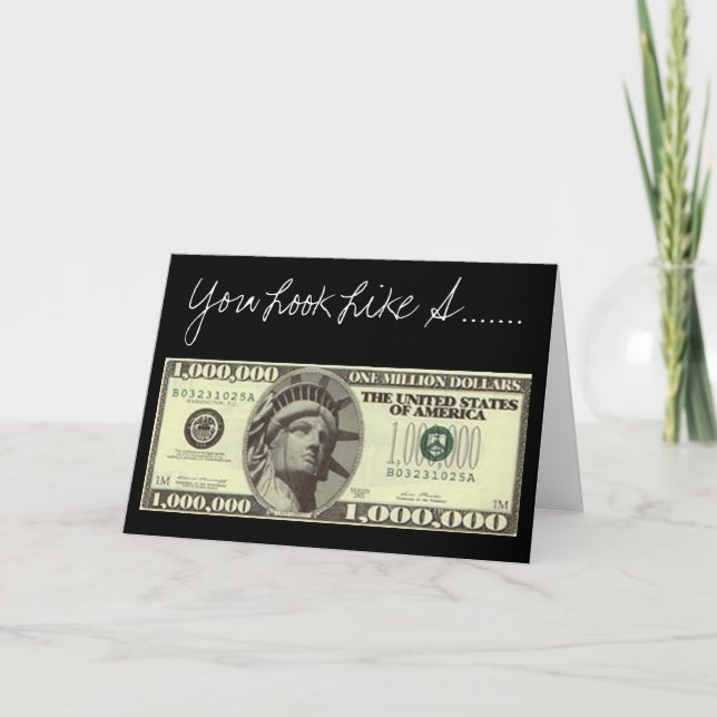 Pareces Una Tarjeta De Saludo De Millones De Dólar (Anverso)