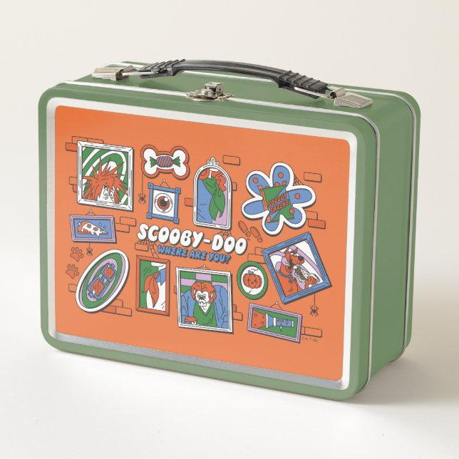 Pared de Halloween de Scooby-Doo con Marcos de Fot (Anverso)