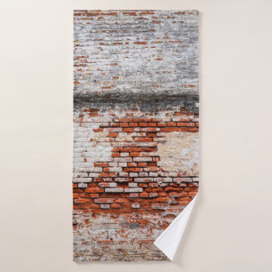  pared de ladrillo en la carretera abandonada, abs