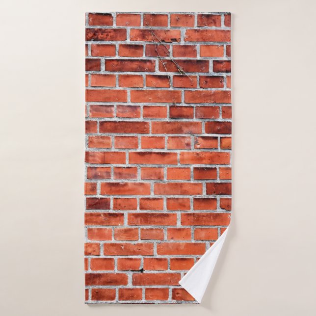 Pared de ladrillo marrón (Toalla de baño)