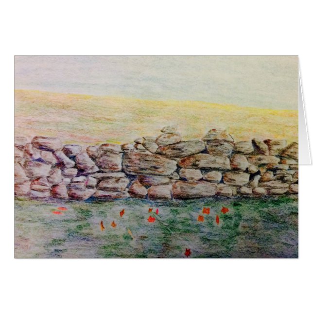 Pared de piedra del país (Anverso (Horizontal))