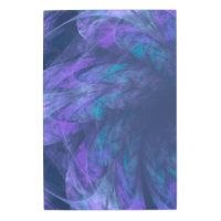 Pared metalizado arte Petales azules transparentes