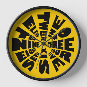 Pared Reloj de tiempo de palabra