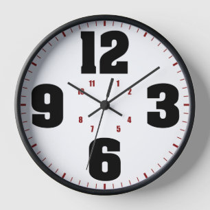 Pared Reloj grande 2 de los números