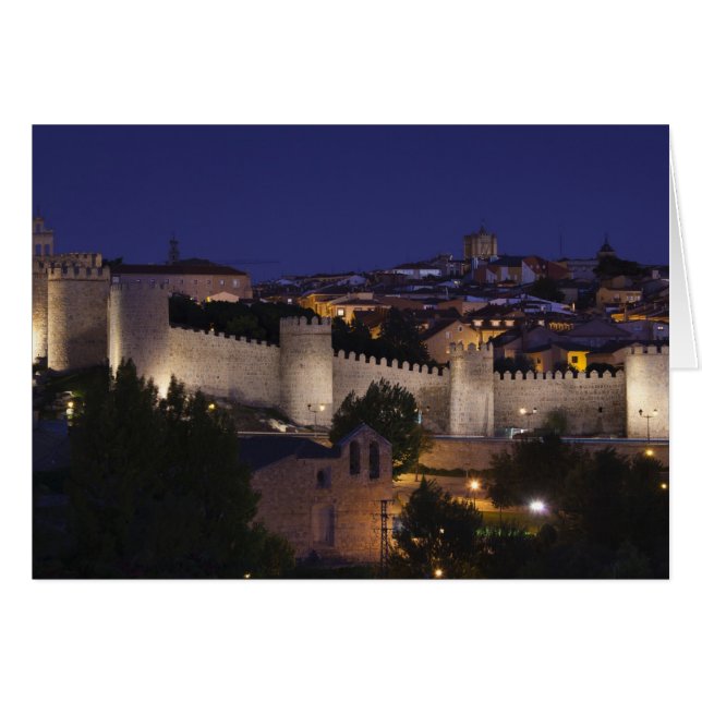 Paredes de pueblo de Los Cuarto Postes, atardecer (Anverso (Horizontal))